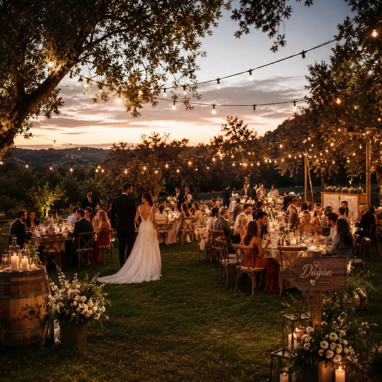 Kır Düğünü Konsepti - Mediha Cambaz Bridal