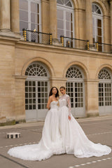 Degas Straplez Drapeli A Kesim Uçuş Uçuş Gelinlik