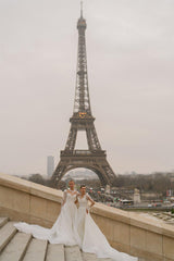 Matisse Entegre Etekli Uzun Kollu Üç Boyutlu Balık Gelinlik