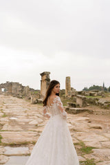 Zephry Uzun Kollu V Korsajlı A Kesim Gelinlik