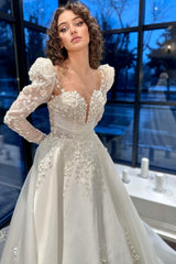 Alexis Üç Boyutlu Dantel A Kesim Gelinlik - Mediha Cambaz Bridal