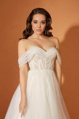 Alfie Düşük Omuz Askılı Helen Gelinlik - Mediha Cambaz Bridal