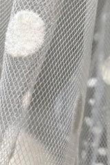 Alyte Kadife Dokulu Puantiyeli Kısa Tül Duvak - Mediha Cambaz Bridal