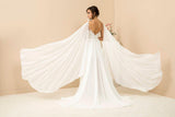 Angel Wings Şifon İçi Kısa Helen Gelinlik - Mediha Cambaz Bridal