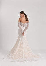 Anima Fransız Dantel Balık Kesim Gelinlik - Mediha Cambaz Bridal