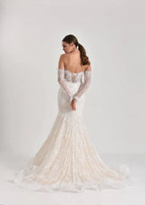 Anima Fransız Dantel Balık Kesim Gelinlik - Mediha Cambaz Bridal