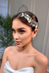 Anna Zirkon Taşlı Gelin Saç Aksesuarı - Mediha Cambaz Bridal