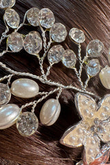 Anna Zirkon Taşlı Gelin Saç Aksesuarı - Mediha Cambaz Bridal