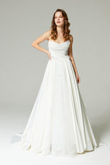 Aria Drapeli Straplez A Kesim Gelinlik - Mediha Cambaz Bridal