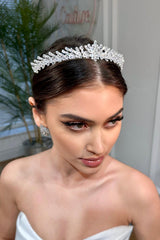 Arya Zirkon Taşlı Gelin Tacı - Mediha Cambaz Bridal