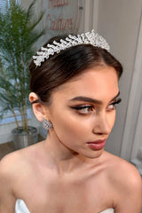 Arya Zirkon Taşlı Gelin Tacı - Mediha Cambaz Bridal
