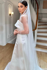 Barbara Prenses Saydam Büzgülü Uzun Hayal Tül Duvak - Mediha Cambaz Bridal