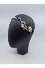 Bohem Üç Boyutlu Taşlı Gelin Saç Aksesuarı - Mediha Cambaz Bridal