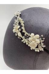 Bohem Üç Boyutlu Taşlı Gelin Saç Aksesuarı - Mediha Cambaz Bridal