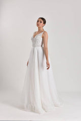 Bona Fide Işıltılı Vintage A Kesim Gelinlik - Mediha Cambaz Bridal