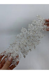 Boncuklu İncili Prenses Model Saç Aksesuarı - Mediha Cambaz Bridal