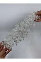 Boncuklu İncili Prenses Model Saç Aksesuarı - Mediha Cambaz Bridal