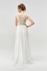 Breath Şortlu İki Parça Düz Kesim Gelinlik - Mediha Cambaz Bridal