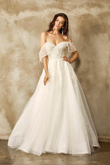 Bright Işıltılı Salaş Dekolteli A Kesim Gelinlik - Mediha Cambaz Bridal