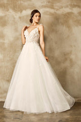 Brillant Kasnak Işıltılı Sade A Kesim Gelinlik - Mediha Cambaz Bridal