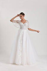 Butterfly Dantelli Helen A Kesim Gelinlik - Mediha Cambaz Bridal