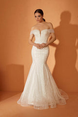 Camille Işıltılı Dantel Balık Kesim Gelinlik - Mediha Cambaz Bridal