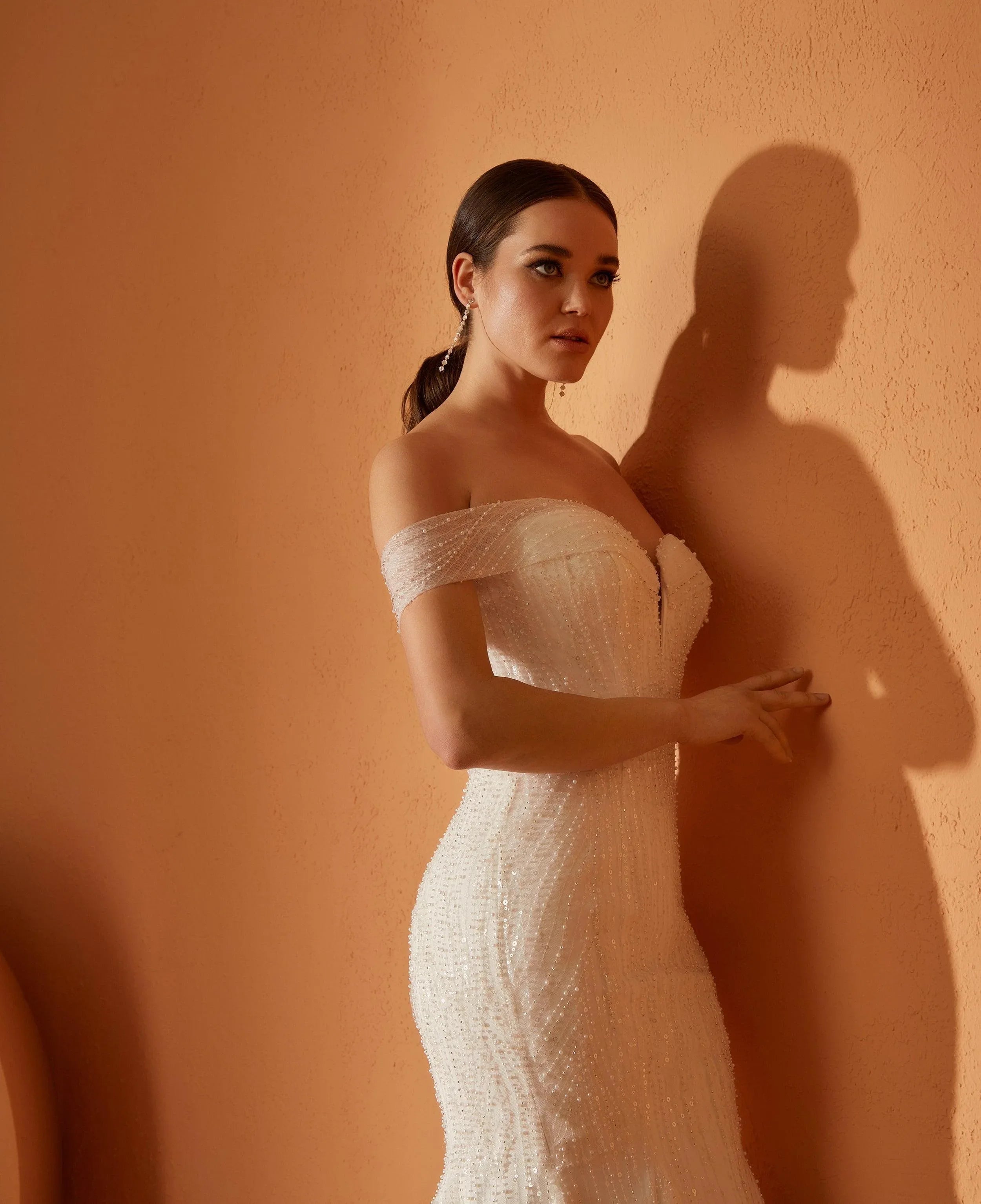 Camille Işıltılı Dantel Balık Kesim Gelinlik - Mediha Cambaz Bridal