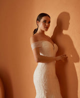 Camille Işıltılı Dantel Balık Kesim Gelinlik - Mediha Cambaz Bridal