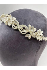 Cara Bohem Üç Boyutlu Çiçekli Gelin Saç Aksesuarı - Mediha Cambaz Bridal
