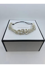 Cara Bohem Üç Boyutlu Çiçekli Gelin Saç Aksesuarı - Mediha Cambaz Bridal