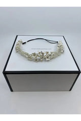 Cara Bohem Üç Boyutlu Çiçekli Gelin Saç Aksesuarı - Mediha Cambaz Bridal