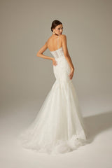 Carol Işıltılı Dantel Vintage Balık Gelinlik - Mediha Cambaz Bridal