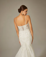 Carol Işıltılı Dantel Vintage Balık Gelinlik - Mediha Cambaz Bridal