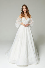 Caroline Balon Kollu A Kesim Gelinlik - Mediha Cambaz Bridal