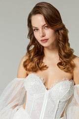 Caroline Balon Kollu A Kesim Gelinlik - Mediha Cambaz Bridal