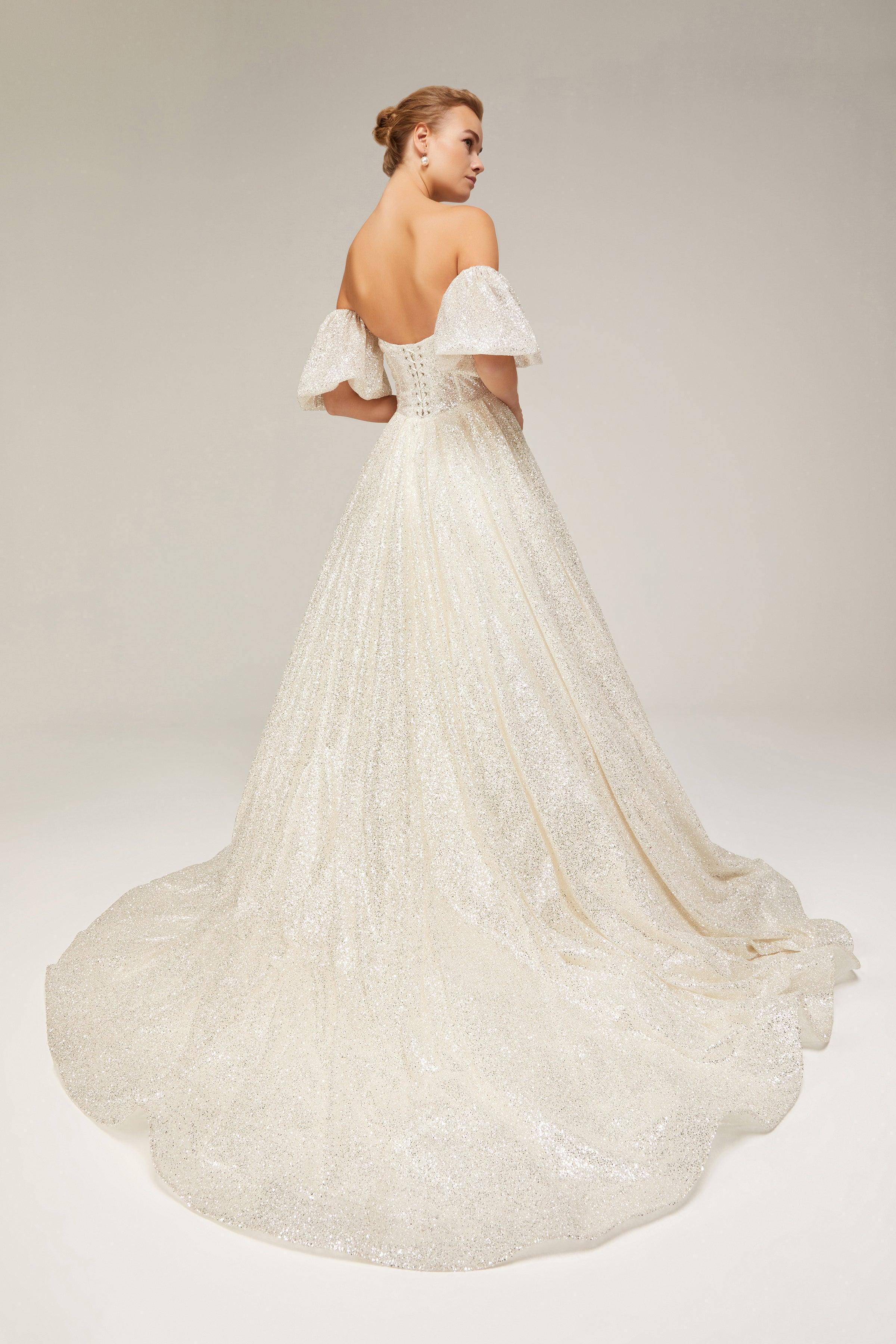 Cole 23 Drapeli Straplez A Kesim Gelinlik - Mediha Cambaz Bridal
