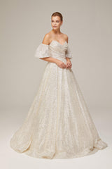 Cole 23 Drapeli Straplez A Kesim Gelinlik - Mediha Cambaz Bridal