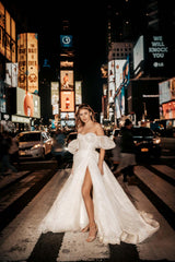 Cole Balon Kol Modern A Kesim Elbise Gelinlik - Mediha Cambaz Bridal