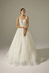 Dania Kolsuz Fransız Dantel Prenses Gelinlik - Mediha Cambaz Bridal