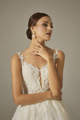 Dania Kolsuz Fransız Dantel Prenses Gelinlik - Mediha Cambaz Bridal