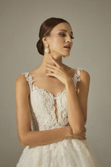 Dania Kolsuz Fransız Dantel Prenses Gelinlik - Mediha Cambaz Bridal