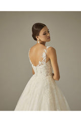 Dania Kolsuz Fransız Dantel Prenses Gelinlik - Mediha Cambaz Bridal