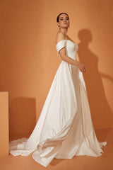 Dupont 2 İki Parça Prenses Model Gelinlik - Mediha Cambaz Bridal