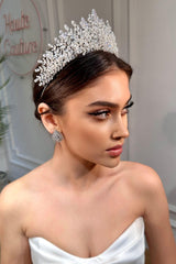 Edita Zirkon Taşlı Gelin Tacı - Mediha Cambaz Bridal