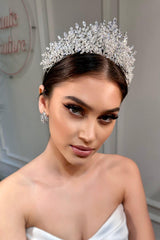 Edita Zirkon Taşlı Gelin Tacı - Mediha Cambaz Bridal