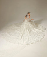 Eleanor Taşlı Kasnak Prenses Model Gelinlik - Mediha Cambaz Bridal