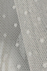 Elia Kırık Beyaz Puantiyeli Vintage Kısa Hayal Tül Duvak - Mediha Cambaz Bridal