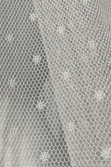 Elia Kırık Beyaz Puantiyeli Vintage Kısa Hayal Tül Duvak - Mediha Cambaz Bridal