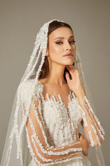 Elise Çizgisel Dantelli A Kesim Gelinlik - Mediha Cambaz Bridal