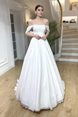 Ellen Drapeli Düşük Kollu Şifon Helen Gelinlik - Mediha Cambaz Bridal